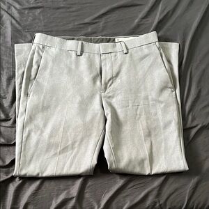 Haggar Grey Slim Stretch Dress Pants